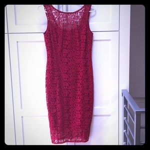 WHBM Red Lace Dress